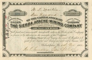 Sierra Apache Mining Co.